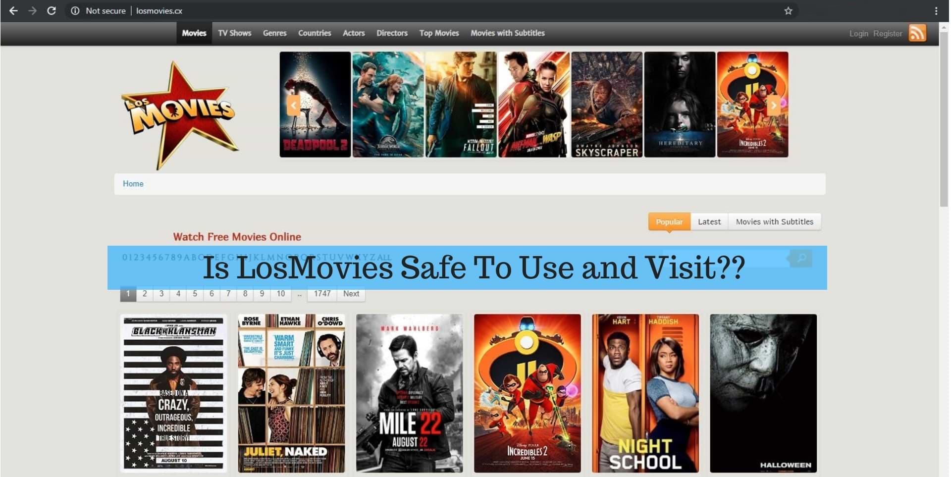 LosMovies Watch Free Online Movies Is LosMovies Safe